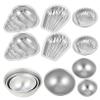 VILLFUL 12pcs Bath Salt Ball Molds Aluminum Alloy DIY Soap Mold for Home Use Easy Demolding for Bath Bombs and Soaps Beginner-Friendly Crafting Supplies view 1
