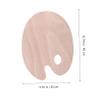 VILLFUL 2pcs Wooden Mixing Tray with Grip Oval Square Pigment Plate for Oil and Acrylic Painting for Students and Art Enthusiasts Durable and Smooth Finish view 3