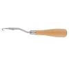 ZJchao Bent Latch Hook Puller Tool, Wooden Handled Crochet Needle for Canvas Rug Making, Ideal for Wool Projects, Repairs in Knitting, 6.22Long view 2