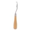 ZJchao Bent Latch Hook Puller Tool, Wooden Handled Crochet Needle for Canvas Rug Making, Ideal for Wool Projects, Repairs in Knitting, 6.22Long view 4