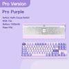 KEEBMONKEY WOBKEY Crush 80 Reboot CNC Aluminum 5-Second Quick-Release Triple-Mode Connectivity Mechanical Keyboard with Superior Acoustics (Pro Purple) view 2