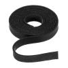 Rebower Flat Leather Cord,39 Inch 8mm Leather String PU Faux Leather Strips Strap,[for Jewelry Making DIY Craft Projects Belts Keychains Accessories]-1m/Black view 1