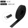 Rebower Flat Leather Cord,39 Inch 8mm Leather String PU Faux Leather Strips Strap,[for Jewelry Making DIY Craft Projects Belts Keychains Accessories]-1m/Black view 2