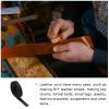 Rebower Flat Leather Cord,39 Inch 8mm Leather String PU Faux Leather Strips Strap,[for Jewelry Making DIY Craft Projects Belts Keychains Accessories]-1m/Black view 3