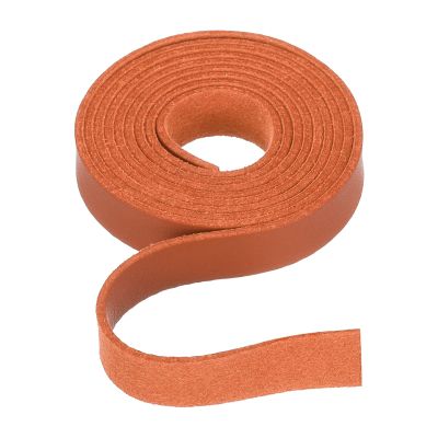 Rebower Flat Leather Cord,39 Inch 10mm Leather String PU Faux Leather Strips Strap,[for Jewelry Making DIY Craft Projects Belts Keychains Accessories]-1m/Orange Red