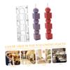 TEHAUX DIY Candle Making Mold Creative Cylindrical Candle Casting Mold Compact for Crafting Fun view 3