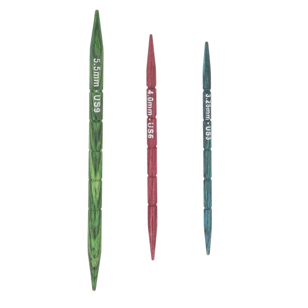 KnitPro Dreamz Wood Cable Needles- Pack of 3 (US Size 3, 6 & 9)