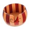 Hohopeti 1pc Wooden Yarn Bowl for Crocheting Natural Yarn Organizer Curl Slot for Easy Feeding Retro Round Design for Knitting and Craft Projects view 1