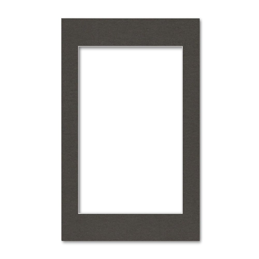 14x18 Matting for 11x14 Photograph or Artwork 4-Ply Bevel Cut Acid Free Matboard for picture framing (Dark Gray)