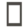 14x18 Matting for 11x14 Photograph or Artwork 4-Ply Bevel Cut Acid Free Matboard for picture framing (Dark Gray) view 1