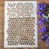 Stencils for Crafts,A4 29cm Grid Pattern Texture Reusable Stencils for Painting on Wood,Canvas,Paper,Fabric,Furniture,Rock,Wall Stencils view 1