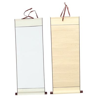 VILLCASE 2pcs Blank Scroll Calligraphy Paper Half Ripe Chinese Xuan Paper for Art Painting and Home Decor Lightweight for Calligraphy Practice and Creativity