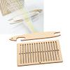 Zerodis 2Pcs Belt Weaving Looms Kit, Wooden Belt Weaving Looms Double Slotted Weaving Shuttle Tools Arts Crafts Supplies for Knitting Bracelet Bag Belt Camera Strap view 1