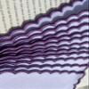 12 pcs 16count aida Fabric Purple Edged Blank Cross Stitch Bookmark for DIY,aida Fabric Edged Cross Stitch Book Mark Blank to Cross Stitch view 2