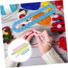 Tofficu DIY Knitting Loom for Adults Scarf Hat Knitter Plastic Weaving Loom Knitting Kit Board Craft Kit for Beginners Pros view 4