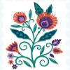 Creative Expressions Paper Cuts Flowers Folk Flora Craft Die, Brown, 4.7 x 3.3 in view 1