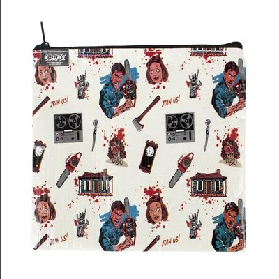 Creepy Co. Evil Dead ICONS ZIPPER POUCH Makeup Bag or Pencil Case Travel Zip
