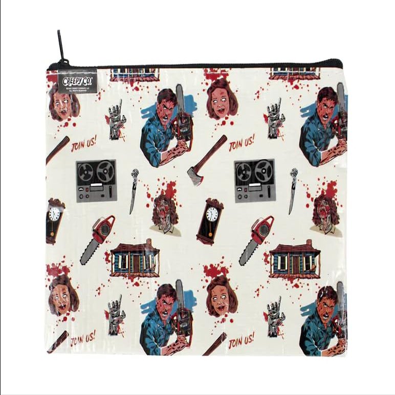 Creepy Co. Evil Dead ICONS ZIPPER POUCH Makeup Bag or Pencil Case Travel Zip