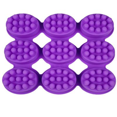 IWOWHERO Silicone Massage Soap Mold Heart Shaped Pattern DIY Handmade Soap Making Kit for Adults Beginners Reusable Easy Cleaning
