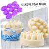 IWOWHERO Silicone Massage Soap Mold Heart Shaped Pattern DIY Handmade Soap Making Kit for Adults Beginners Reusable Easy Cleaning view 3