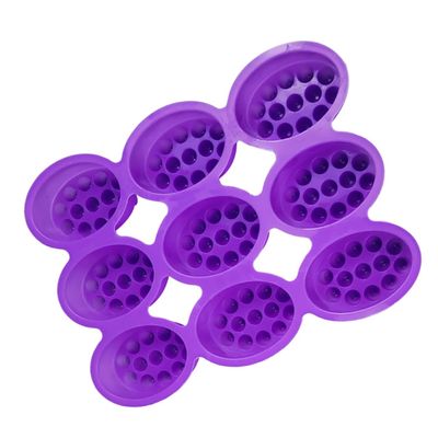 CORHAD Silicone Soap Mold DIY Soap Molding Smooth Surface for Easy Cleaning Oval Massage Points Reusable