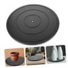 Tofficu Clay Turntable Smooth Swivel Plate for Pottery and Sculpture Manual Rotating Art Tool Decor Workbench and Plant Stand view 3