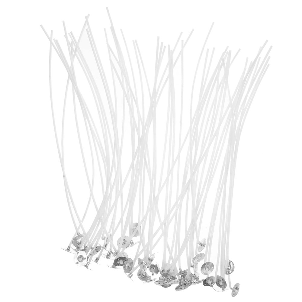 SEWACC 50pcs Candle Wick Kit Cotton Wicks for Candlemaking Long Lightweight Easy to Use for DIY and Candlelighting
