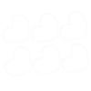 Cabilock DIY Woven Bag Accessories 6pcs Heart Shape Acrylic Board Tote Bag Organizer view 1