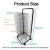 ZDMEI Children's Art Drying Rack,School Studio Canvas Easel,Paper Work Drying and Display,Office Storage Rack,Save Space,Made of Iron,Black view 2