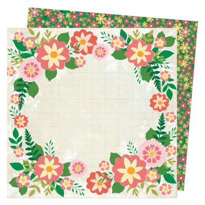 American Crafts Vicki Boutin Where To Next Double-Sided Cardstock 12"X12"-Botanical Garden