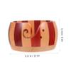 FIXOSHEE 1pc Wooden Yarn Bowl for Knitting and Crochet Decorative Yarn Storage Container Smooth Finish to Prevent for Craft for Needles view 2
