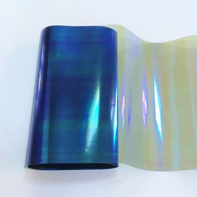 Morezmore M00098 Angelina Fantasy Film Butterfly Blue 4" x 10 Foot Roll Fusible Heat Bondable for Making Wings and Resin Crafts QC1