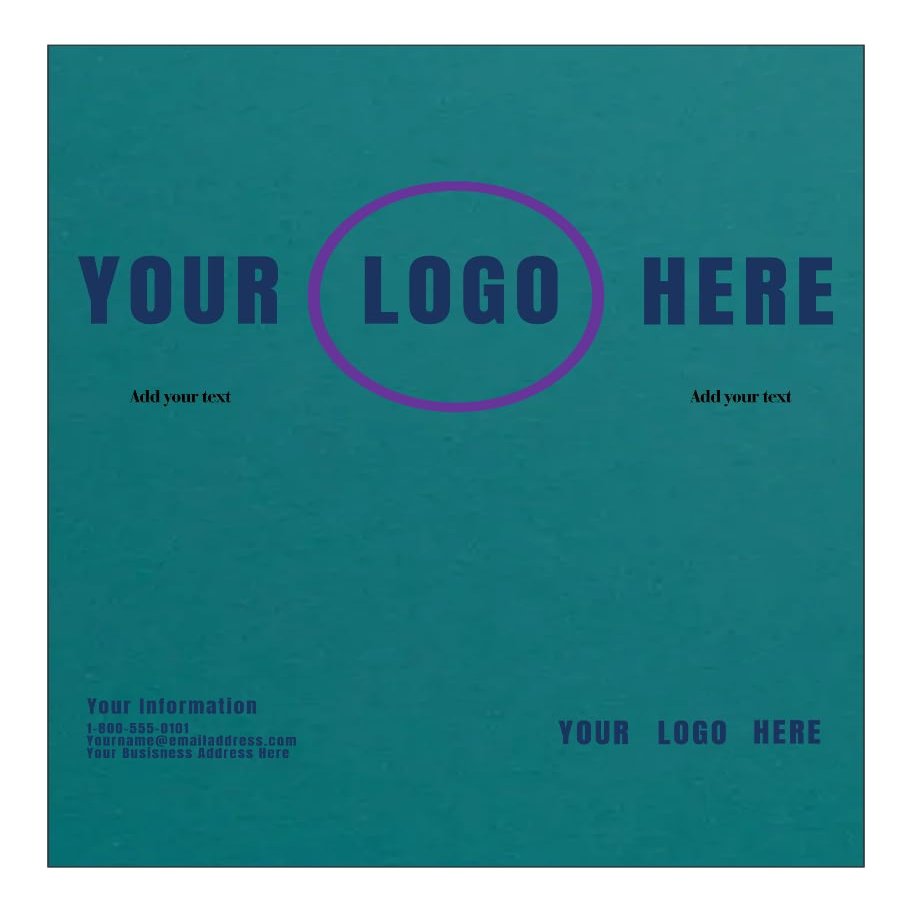 LUXPaper Custom Printed 8.5 x 11" Cardstock | Customizable Letterhead | Personalized Logo & Text | Letter Size | Teal | 100lb. Cover (183lb. Text) | 100 Qty
