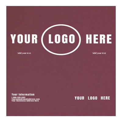 LUXPaper Custom Printed 8.5 x 11" Cardstock | Customizable Letterhead | Personalized Logo & Text | Letter Size | Burgundy Linen | 100lb. Cover (183lb. Text) | 100 Qty