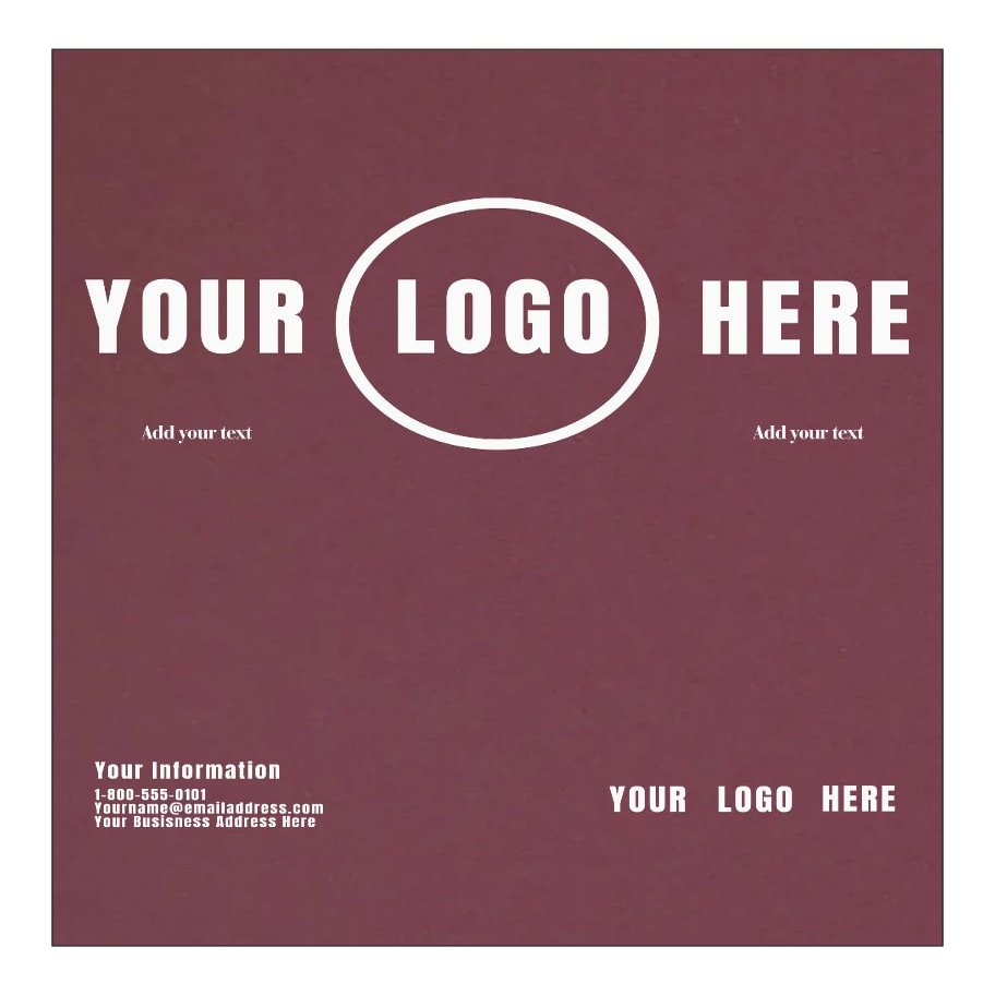 LUXPaper Custom Printed 8.5 x 11" Cardstock | Customizable Letterhead | Personalized Logo & Text | Letter Size | Burgundy Linen | 100lb. Cover (183lb. Text) | 100 Qty