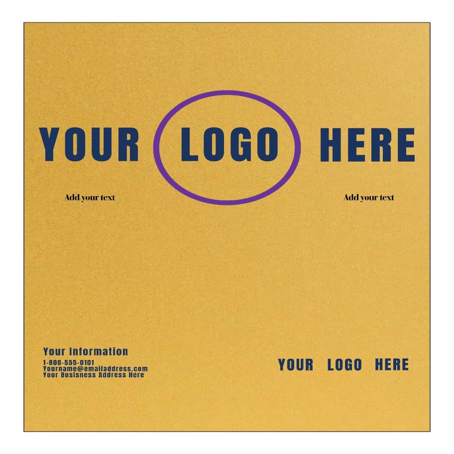 LUXPaper Custom Printed 8.5 x 11" Cardstock | Customizable Letterhead | Personalized Logo & Text | Letter Size | Gold Metallic | 105lb. Cover (192lb. Text) | 100 Qty
