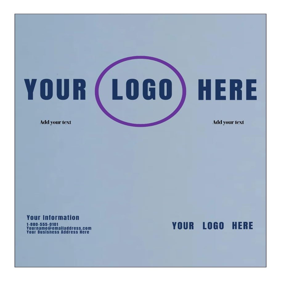 LUXPaper Custom Printed 8.5 x 11" Cardstock | Customizable Letterhead | Personalized Logo & Text | Letter Size | Baby Blue | 100lb. Cover (183lb. Text) | 100 Qty