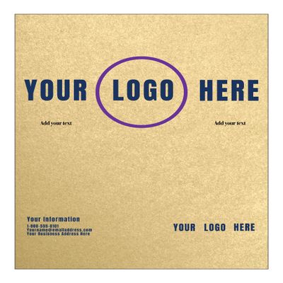 LUXPaper Custom Printed 8.5 x 11" Cardstock | Customizable Letterhead | Personalized Logo & Text | Letter Size | Blonde Metallic | 107lb. Cover | 200 Qty