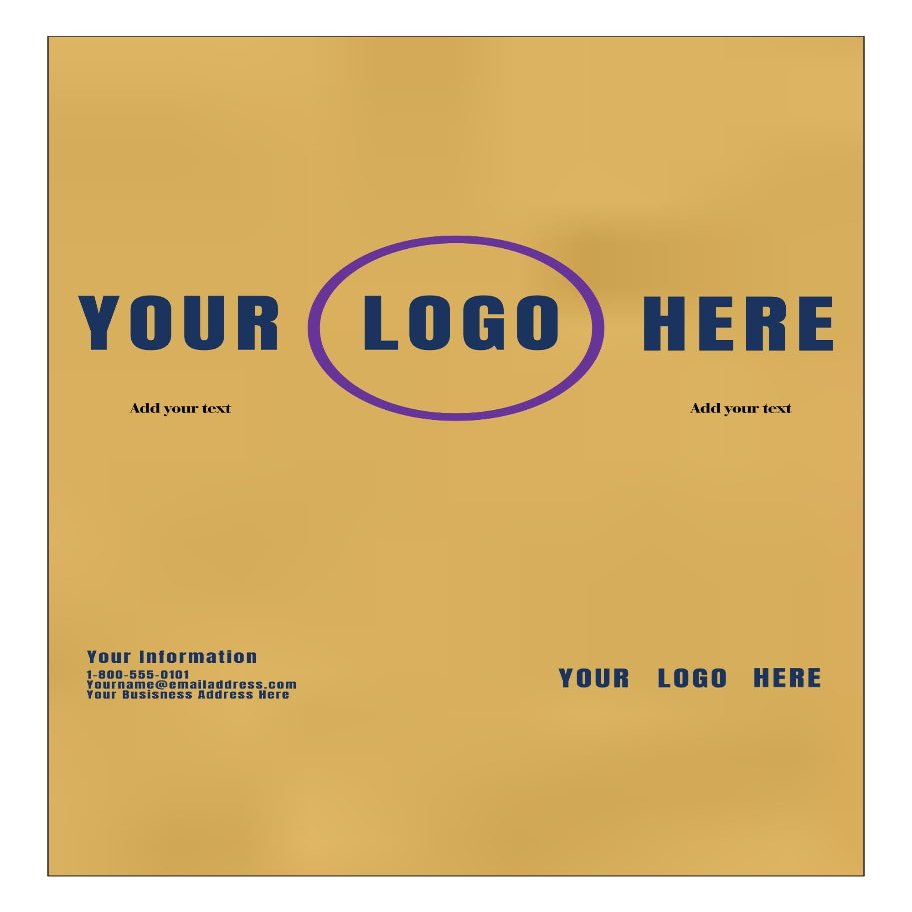LUXPaper Custom Printed 8.5" x 14" Cardstock | Customizable Menus | Personalized Logo & Text | Legal Size | Gold Metallic | 105lb. Cover | 200 Qty