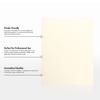 LUXPaper Custom Printed 8.5" x 11" Cardstock | Customizable Letterhead | Personalized Logo & Text | Letter Size | Champagne Metallic | 105lb. Cover | 200 Qty view 4