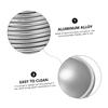 KONTONTY 10pcs Semi-Sphere Bath Molds Aluminium Alloy DIY Bath Salt Molds for Cake and Dessert Making Durable Household Crafting Tools Medium view 3