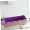 SEWOART Large Silicone Soap Mold Wooden Box for DIY Soap Loaf Cake Making Color view 2