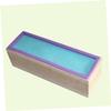 SEWOART Flexible Rectangular Soap Loaf Wooden Box DIY Tools for Soap Cake and Jelly Making Small Colors Heat Non-Stick Silicone view 2