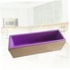 SEWOART Flexible Rectangular Soap Loaf Wooden Box DIY Tools for Soap Cake and Jelly Making Small Colors Heat Non-Stick Silicone view 3