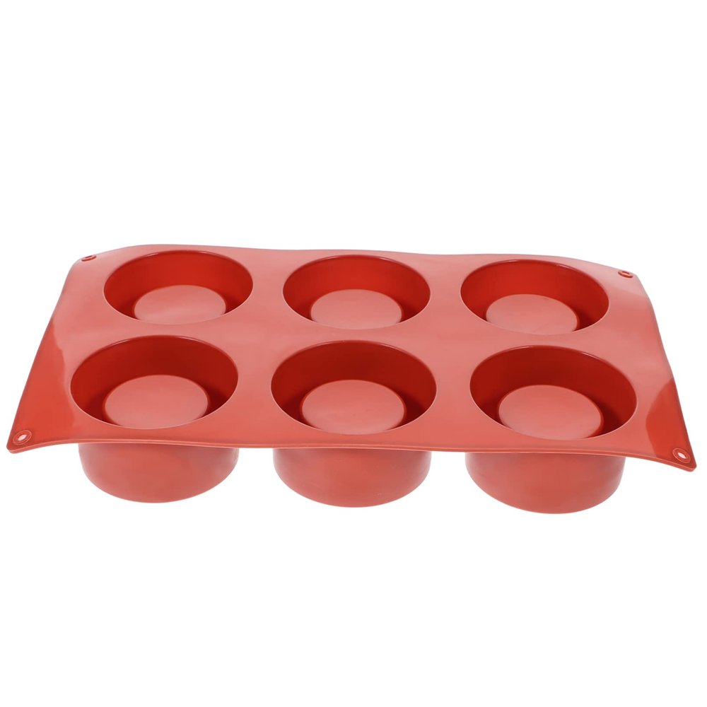 LABRIMP Silicone Cake Molds Set of 6 Baking Mold for Cake Fondant Cookie Biscuit Scented Candle Ice Cream Chocolate