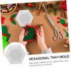 Hohopeti Hexagonal Silicone Tray Mold for DIY Crafts Smooth Surface Epoxy Mould for Unique Storage Trays Dessert Servers and Home Decor DIY Enthusiasts view 4