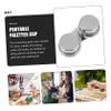 TEHAUX 3pcs Stainless Steel Oil Painting Mixing Cups Versatile Brush Cleaning Pot for Artists for Home School Use Professional Paint Mixing Storage view 2