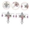 TEHAUX 10Pcs Weaving Machine Tensioners Yarn Drawing Machine Tensioning Tool Lightweight Compact Accessories for Crafting and Knitting view 2