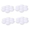 TEHAUX 4pcs Plum Blossom Shaped Mixing Tray Material Watercolor Palette for Artists Lightweight and Easy to Clean Suitable for Oil and Watercolor Pigments view 1