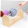 PHENOFICE Wooden Yarn Spinner for Crocheting Rotatable Yarn Holder Stable Base for Efficient Knitting and Crafting Practical Wooden Spool Storage Rack for Home Use DIY Projects view 3